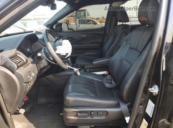 5FNYF8H65NB014008 2022 HONDA PASSPORT Black Вид салону спереду