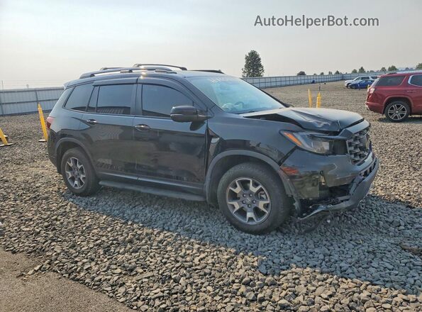 5FNYF8H65NB014008 2022 HONDA PASSPORT Black Передня права чверть