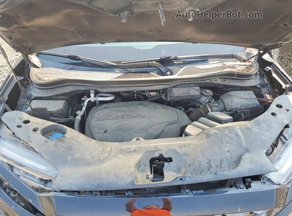 5FNYF8H65NB014008 2022 HONDA PASSPORT Black Вид підкапотного простору
