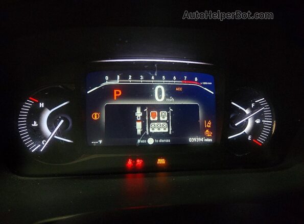 5FNYF8H67PB008827 2023 HONDA PASSPORT Black Instrument cluster view