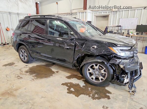 5FNYF8H68PB020341 2023 HONDA PASSPORT Черный Передняя правая четверть