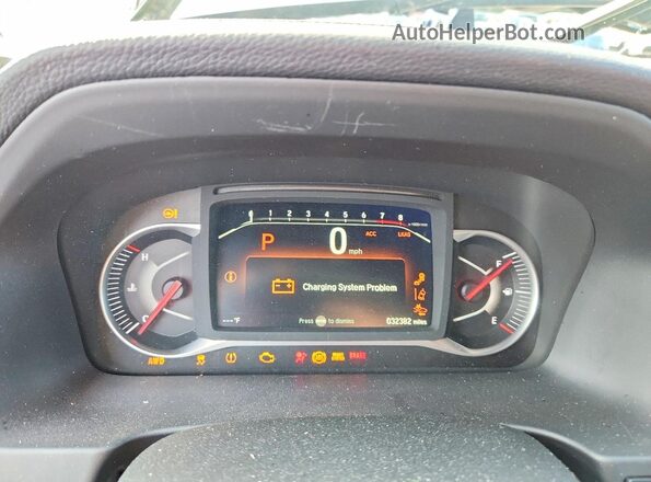 5FNYF8H80RB000332 2024 HONDA PASSPORT Blue Widok zestawu wskaźników