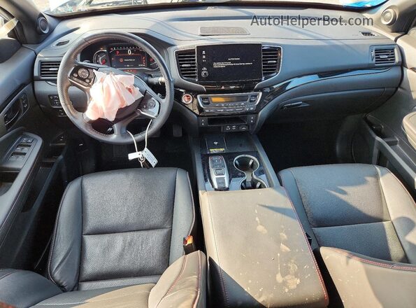 5FNYF8H80RB000332 2024 HONDA PASSPORT Blue Widok deski rozdzielczej