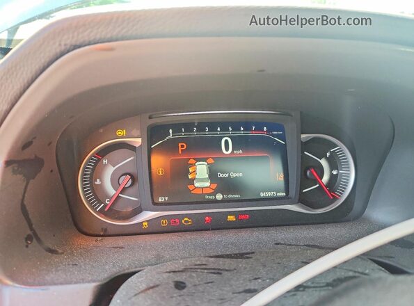 5FNYF8H8XRB001780 2024 HONDA PASSPORT Gray Вид щитка приладів