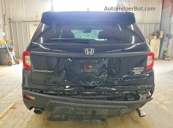 5FNYF8H91MB017383 2021 HONDA PASSPORT Black Rear view