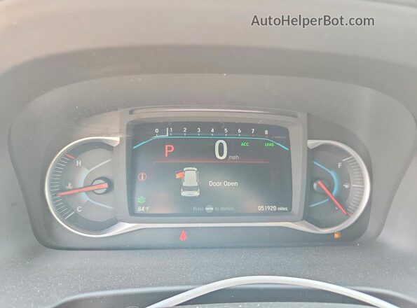 5FNYF8H93MB015165 2021 HONDA PASSPORT Blue Вид щитка приладів