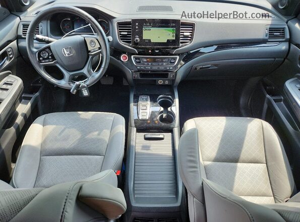 5FNYF8H93MB015165 2021 HONDA PASSPORT Blue Вид панелі приладів
