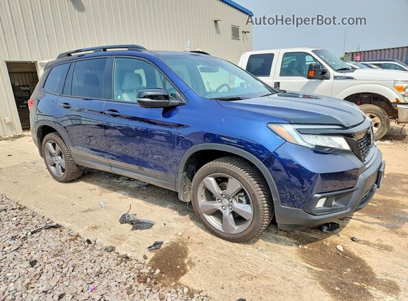 5FNYF8H93MB015165 2021 HONDA PASSPORT Blue Передня права чверть