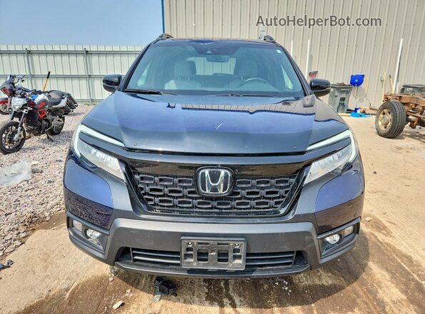 5FNYF8H93MB015165 2021 HONDA PASSPORT Blue Вид спереду