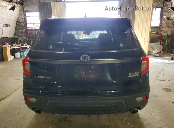 5FNYF8H97KB027302 2019 HONDA PASSPORT Black Rear view