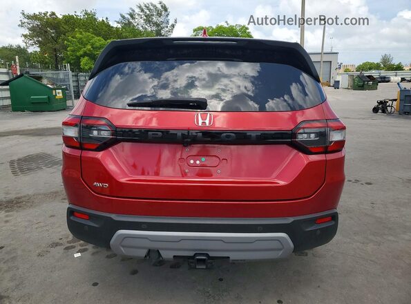 5FNYG1H49RB019446 2024 HONDA PILOT Red Հետևի տեսք
