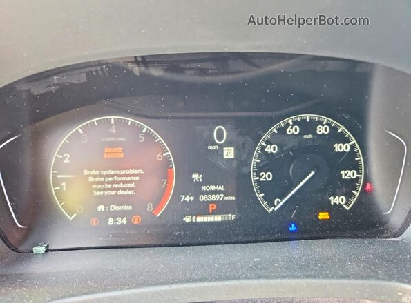 5FNYG1H50PB031779 2023 HONDA PILOT Черный Вид щитка приборов