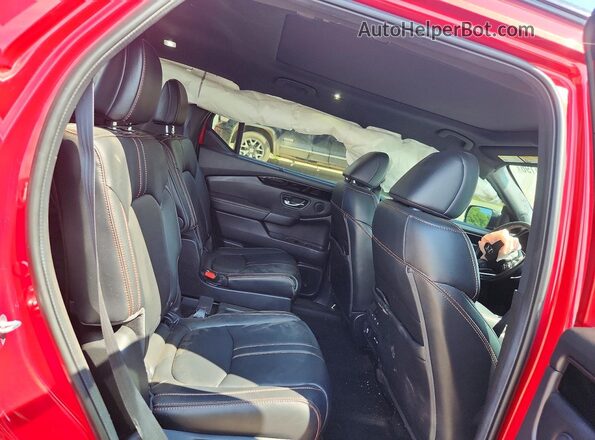 5FNYG1H60RB028019 2024 HONDA PILOT Red Widok wnętrza z tyłu
