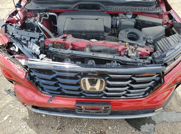 5FNYG1H65SB059580 2025 HONDA PILOT Burgundy Widok komory silnika