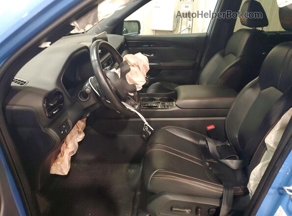 5FNYG1H68RB003093 2024 HONDA PILOT Blue Widok wnętrza z przodu