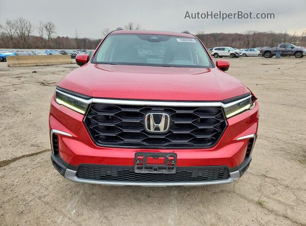 5FNYG1H72PB056152 2023 HONDA PILOT Red Front view
