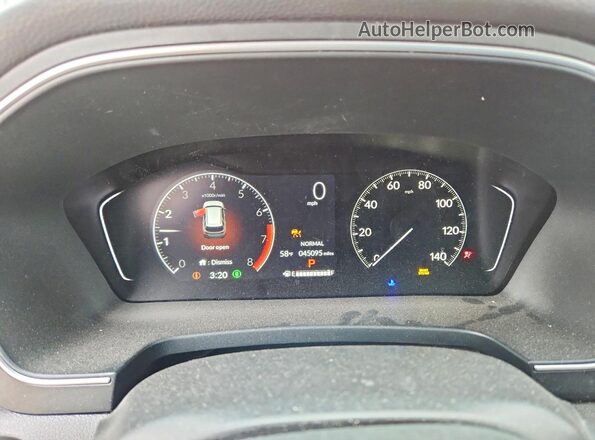 5FNYG1H72PB056152 2023 HONDA PILOT Red Instrument cluster view