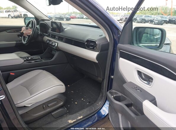 5FNYG1H87PB001365 2023 HONDA PILOT Blue Widok wnętrza z przodu