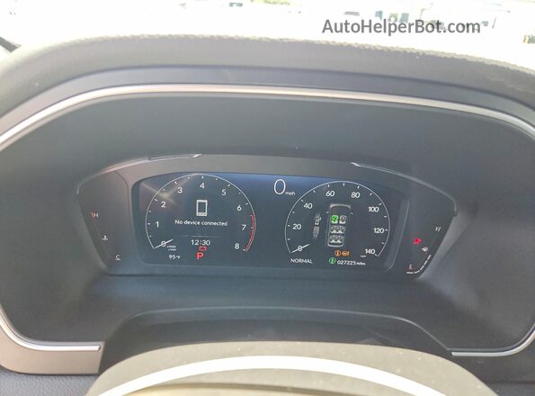 5FNYG1H92SB006880 2025 HONDA PILOT White Instrument cluster view