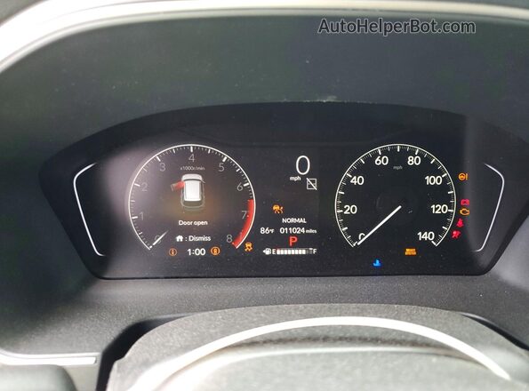 5FNYG2H40SB024157 2025 HONDA PILOT Black Вид щитка приладів