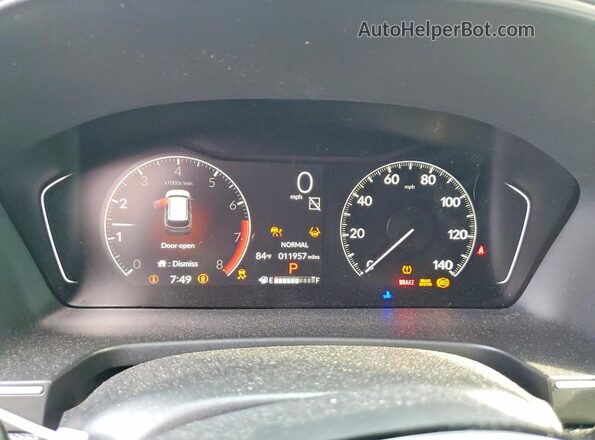 5FNYG2H44SB033959 2025 HONDA PILOT Black ხელსაწყოთა პანელის ხედი