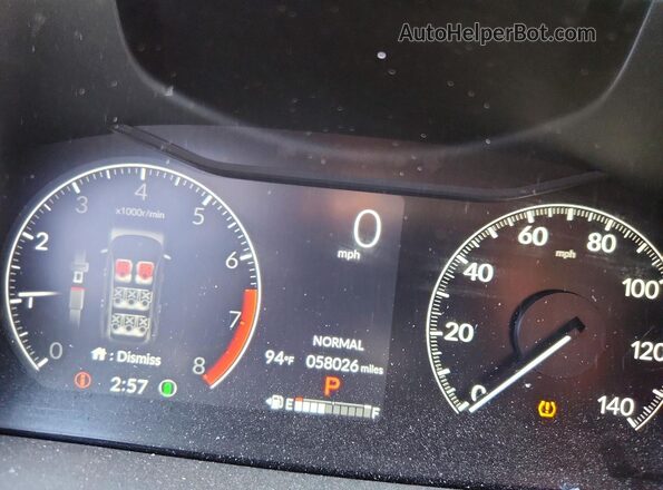 5FNYG2H47PB006004 2023 HONDA PILOT Black ხელსაწყოთა პანელის ხედი