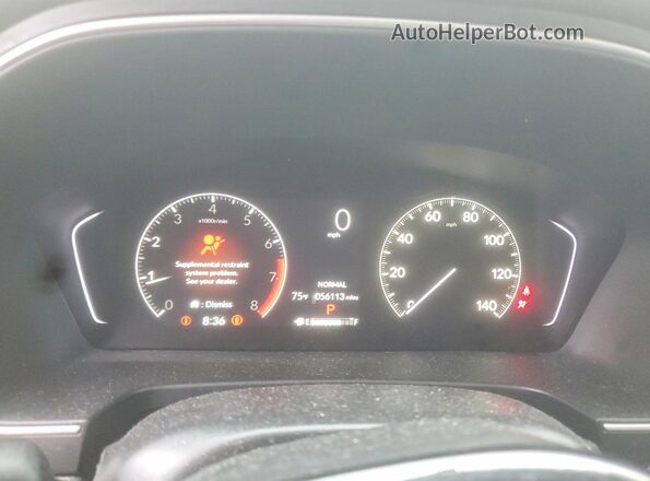 5FNYG2H56PB015334 2023 HONDA PILOT Gray ხელსაწყოთა პანელის ხედი