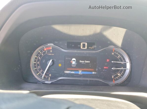 5FPYK2F1XKB008577 2019 HONDA RIDGELINE White ხელსაწყოთა პანელის ხედი