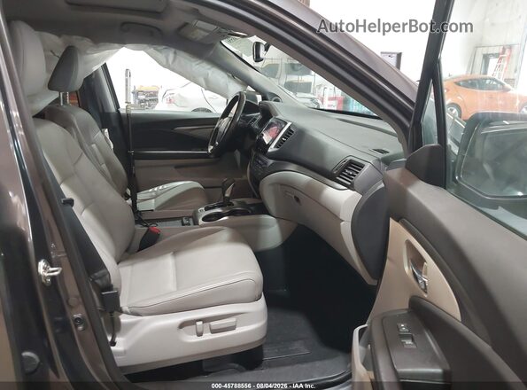 5FPYK2F65KB003363 2019 HONDA RIDGELINE Gray წინა სალონის ხედი