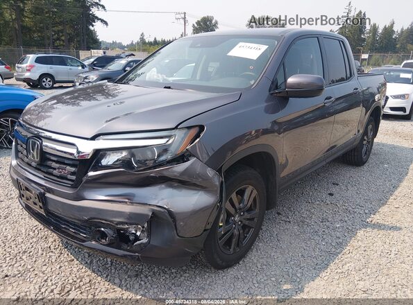 5FPYK3F11LB028787 2020 HONDA RIDGELINE Gray Vista tres cuartos delantera izquierda