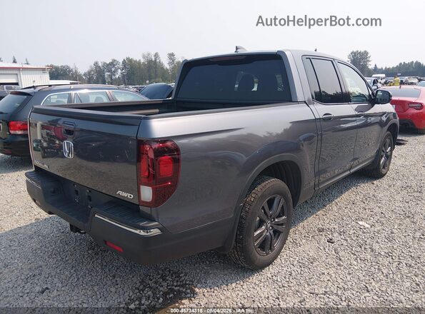 5FPYK3F11LB028787 2020 HONDA RIDGELINE Gray Trasero derecho