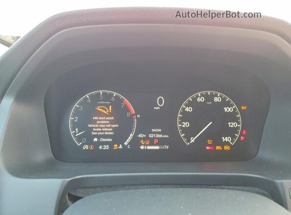 5FPYK3F18SB007238 2025 HONDA RIDGELINE Красный Вид щитка приборов