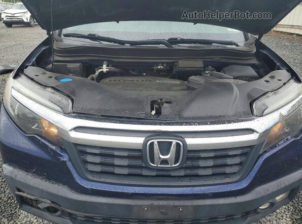 5FPYK3F45HB016353 2017 HONDA RIDGELINE Blue Widok komory silnika