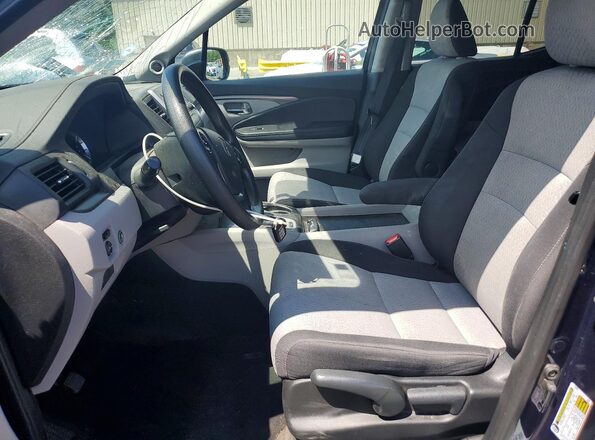 5FPYK3F49HB016341 2017 HONDA RIDGELINE Blue Widok wnętrza z przodu