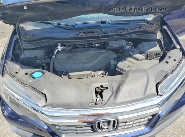 5FPYK3F49HB016341 2017 HONDA RIDGELINE Blue Widok wnętrza z tyłu