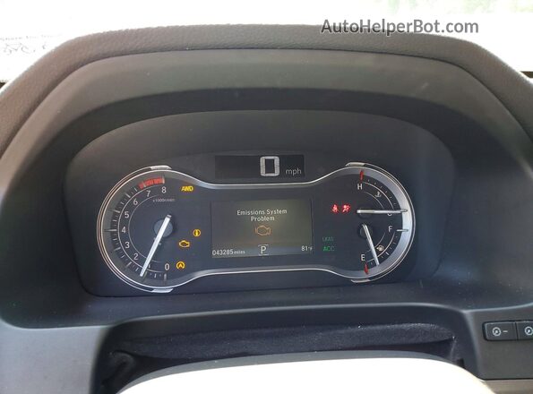 5FPYK3F50LB024488 2020 HONDA RIDGELINE Gray Вид щитка приладів