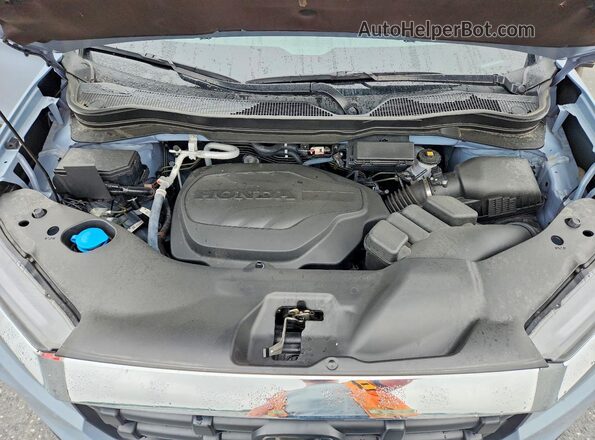 5FPYK3F52RB007314 2024 HONDA RIDGELINE Teal Widok wnętrza z tyłu