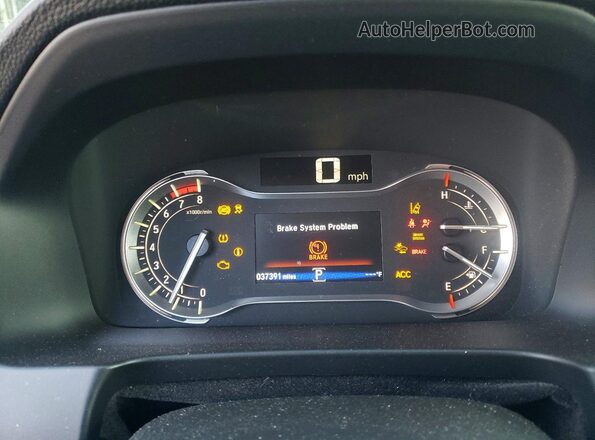 5FPYK3F54NB035416 2022 HONDA RIDGELINE Black Вид щитка приладів