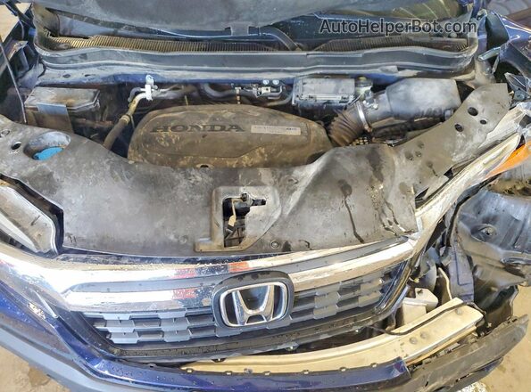5FPYK3F56HB006181 2017 HONDA RIDGELINE Blue Widok wnętrza z tyłu