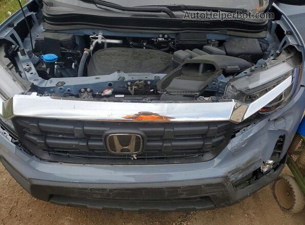 5FPYK3F56SB048860 2025 HONDA RIDGELINE Blue Вид задньої частини салону