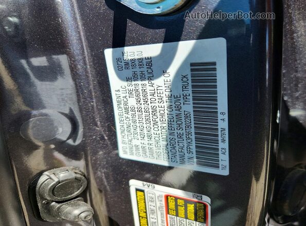 5FPYK3F56TB022857 2026 HONDA RIDGELINE Gray Շարժիչի բաժամունքի տեսք