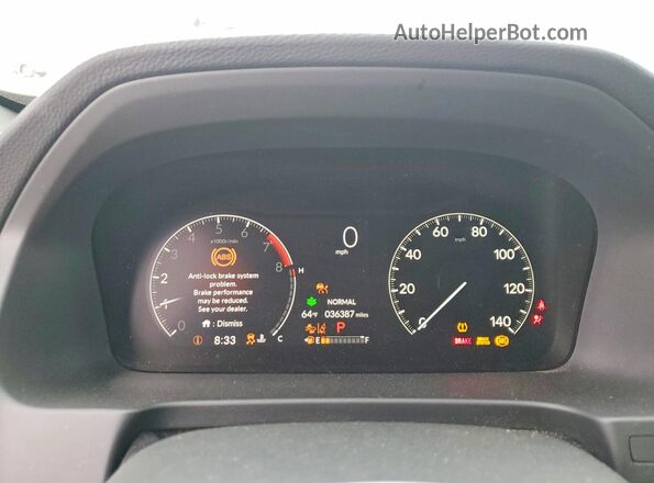 5FPYK3F63SB017476 2025 HONDA RIDGELINE Gray Вид щитка приладів