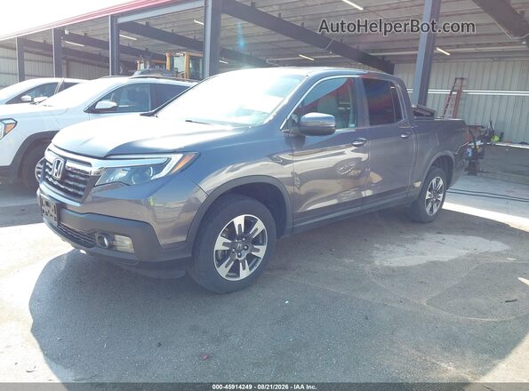5FPYK3F6XKB039183 2019 HONDA RIDGELINE Gray Передня ліва чверть