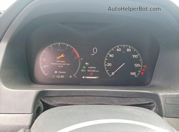 5FPYK3F6XSB004658 2025 HONDA RIDGELINE Black Вид щитка приладів