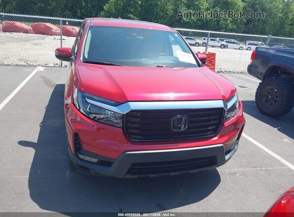 5FPYK3F70MB026924 2021 HONDA RIDGELINE Red Widok wnętrza z tyłu