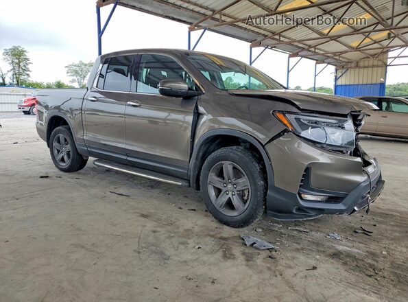 5FPYK3F71NB011611 2022 HONDA RIDGELINE Коричневый Передняя правая четверть