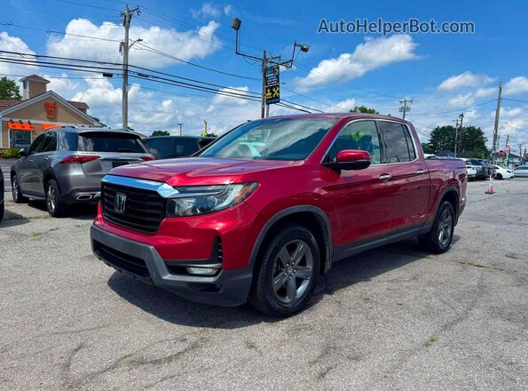 5FPYK3F72NB028708 2022 HONDA RIDGELINE Burgundy Հետևի ձախ