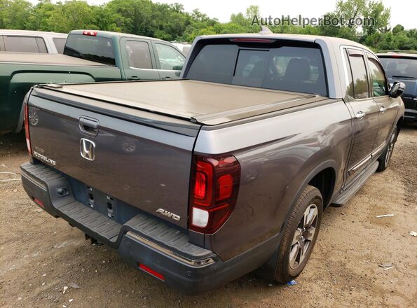 5FPYK3F73KB015509 2019 HONDA RIDGELINE Charcoal Задня права чверть