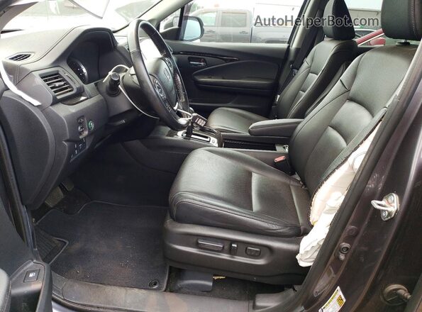 5FPYK3F73KB015509 2019 HONDA RIDGELINE Charcoal Вид салону спереду