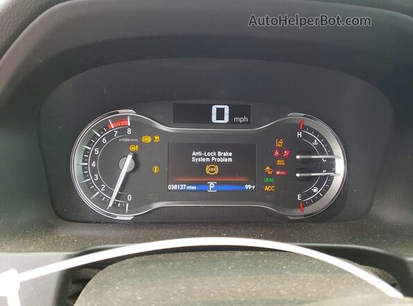 5FPYK3F73KB015509 2019 HONDA RIDGELINE Charcoal Вид щитка приладів